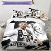 3pcs Number 7 Soccer11 Design Cover Set - HD Printed Bedding with 1 Cover and 2 Pillowcases - Perfect for Home and Dorm Decor