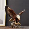Art Animal Sculpture Resin Miniatures Figurine Desktop Ornament Eagle Statue Living Room