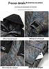 Men's Winter Camouflage Green, Color Block, Thick Plus Size Cotton Jacket