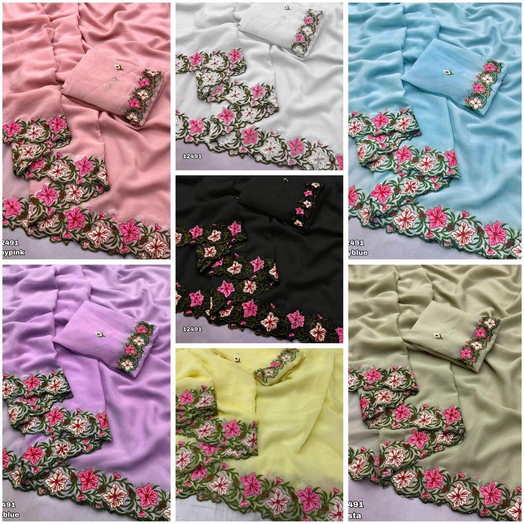 Новая коллекция сари из многониточных тканей Pastel Range запущена в производство с новым цветом