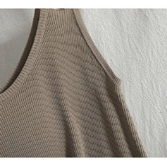 Женские платья Платье большого размера без рукавов с бретелькой на бретельках Открытое платье Нижняя длинная юбка Повседневная внешняя юбка