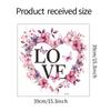 День святого Валентина LOVE Венок любви Спальня Гостиная Крыльцо Домашнее украшение Украшение Наклейка на стену