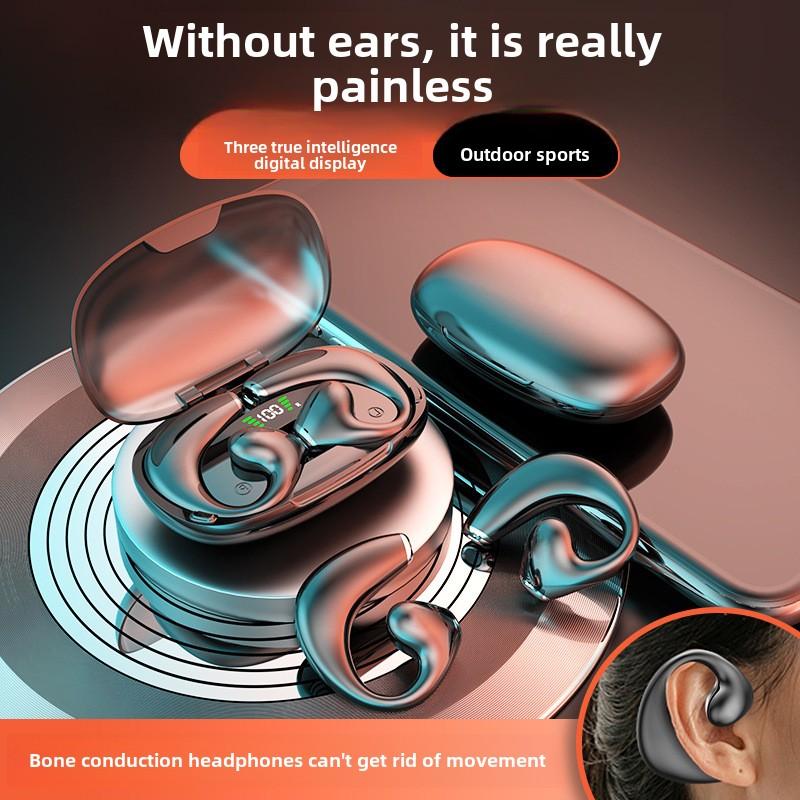 New Bluetooth Headphones with Digital Display Wireless Running Headphones Long Endurance Painless Wear
