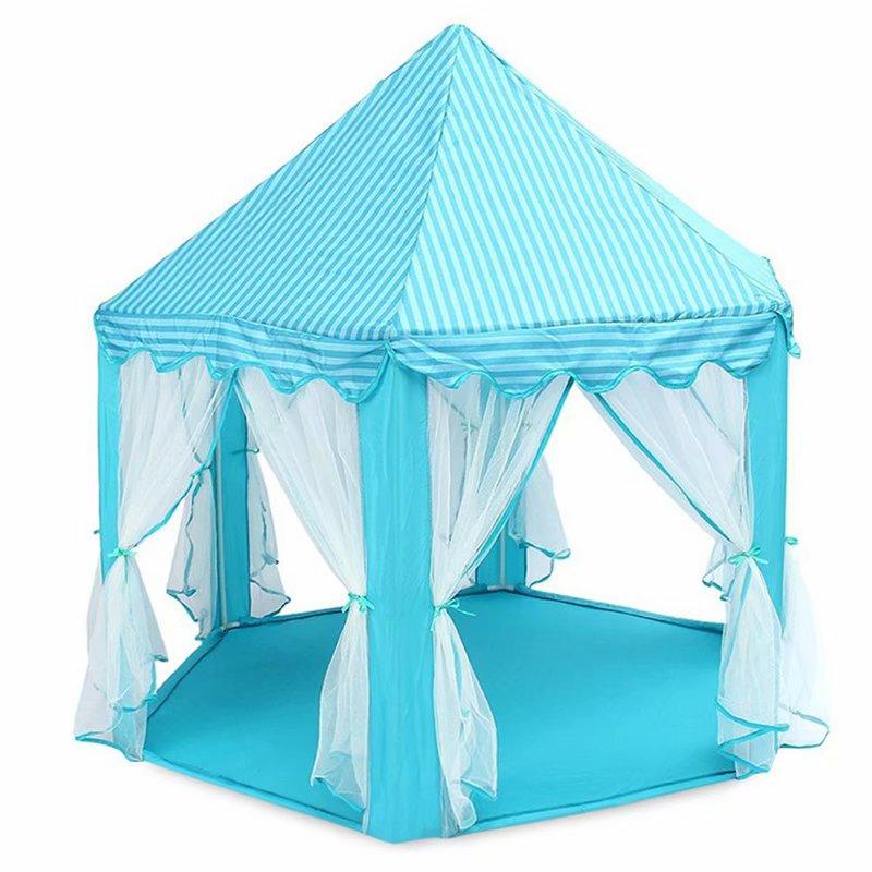 Large Princess Castle Children Indoor Play Tent Portable Tulle Garden Folding Play Tent Playhouse