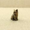 Ретро фигурки кошек, маленькая медная статуя кошки, украшение, модель животного, фигурка, игрушка для домашнего декора комнаты, стола