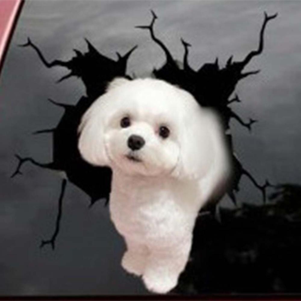 Waterproof Cartoon Stickers French Bulldog Sticker Marks Headlight Decal Car Sticker Pet Cat