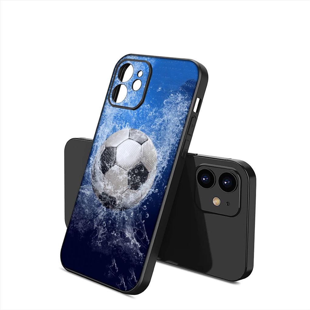 Sports Soccer Football Soft Phone Cover for Apple iPhone 16 11 Pro XS Max X XR 6 7 8 6S Plus + SE 2022 8+ Silicone Case