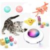 Гравитационная летающая тарелка НЛО смешная кошачья игрушка кошачий проигрыватель кошачье самоудовольствие смешная кошачья палочка игрушка для домашней кошки электрический смешной кошачий мяч