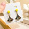 Cute Bear Earrings, Asymmetrical Cartoon Stud Earrings, Beautiful Girl Love Fun Earrings