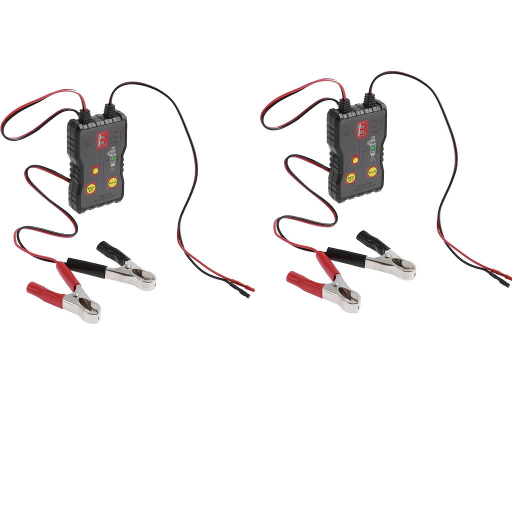 Fuel Injector Tester Four-Wire Dual Channel Car Fuel Injector Detector Cleaner Kit with 4 Pulse Modes Short Circuit Protection
