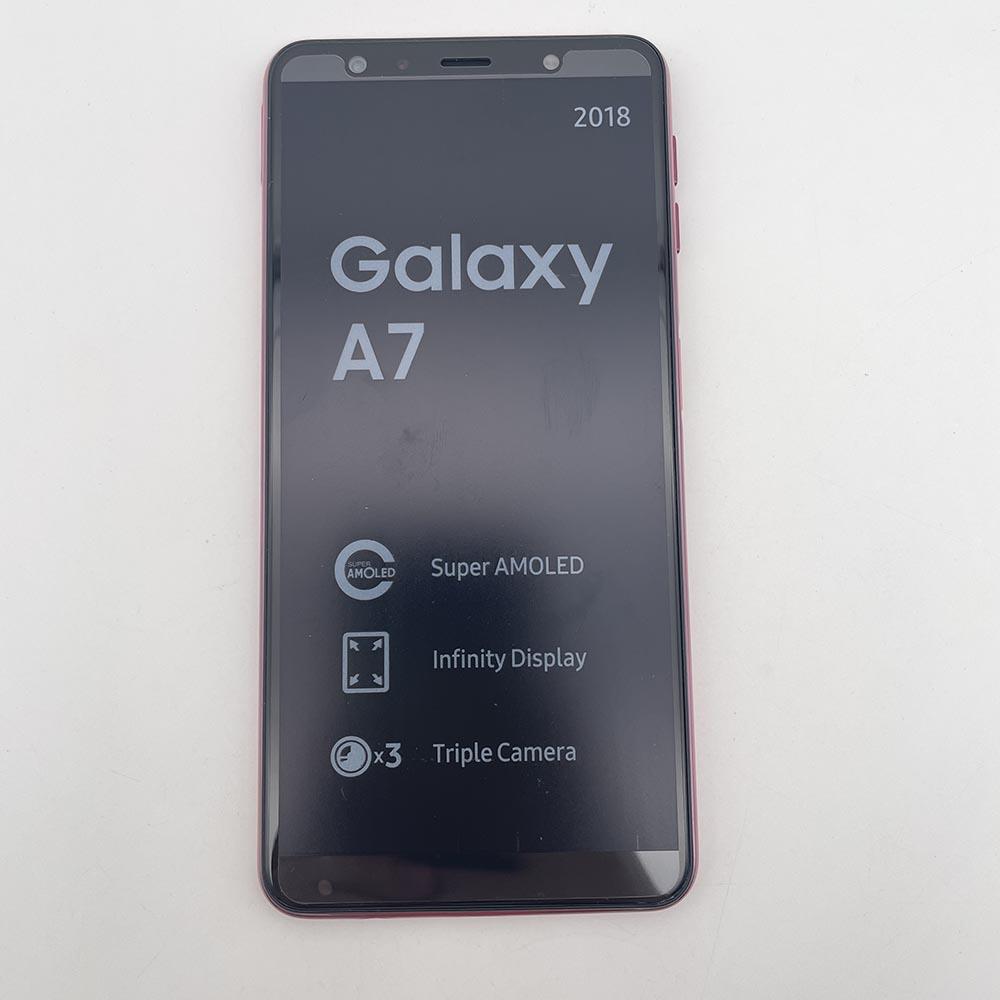 Восстановленный Samsung Galaxy A7 (2018) A750F Две SIM-карты Android 4 ГБ ОЗУ 128 ГБ ПЗУ С одной SIM-картой/Двумя SIM-картами