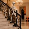 Reusable Halloween Decoration 3ft Life Size Skeleton, Full Body Posable Plastic Skeleton Prop, Realistic Model Human Bones for Yard Patio Lawn Garden