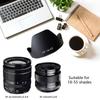 Fujifilm XF18 55mm F2.8 4 R LM OIS va XF14mm F2.8 R uchun ob'ektiv qopqog'i XT30 XT20 XT10 XA3 uchun chidamli ABS kamera quyoshdan himoya