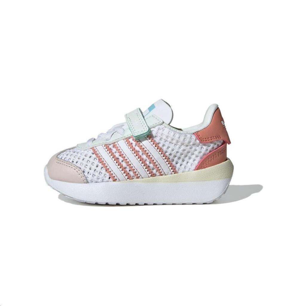 Adidas Originals COUNTRY XLG Comfortable Breathable Low top Toddler Shoes White Brown Purple Baby JH6368