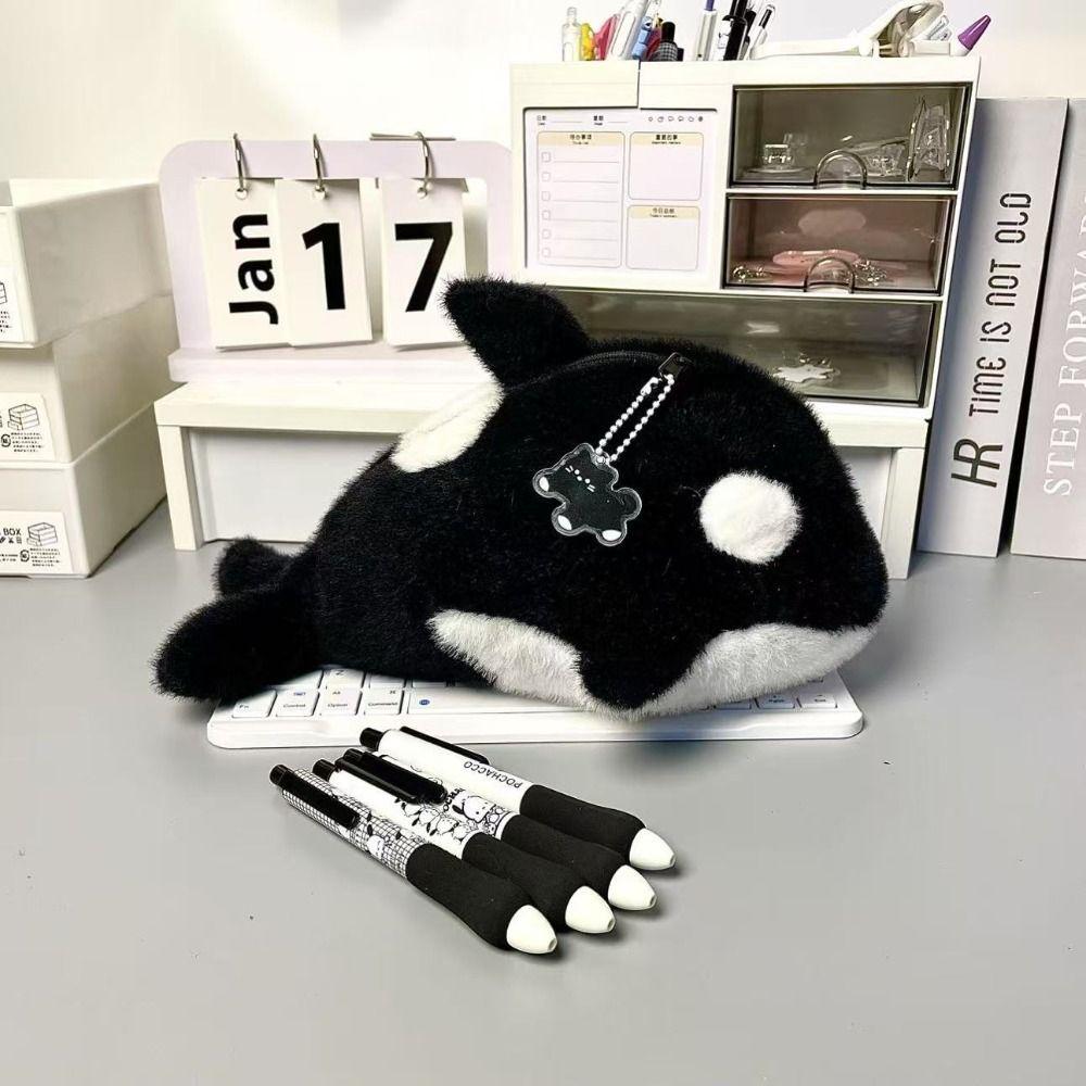 New Pen Bag Killer Whale Large Capacity Pencil Case Pen Box School Office