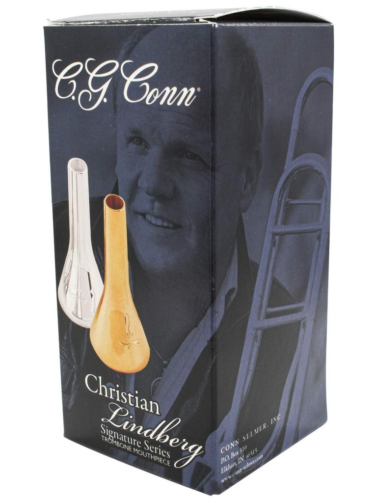 Cone Trombone Mouthpiece Christian Lindbergh Model Silver Plated Finish C.G.Conn (Tube) [13CL]