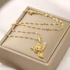 High End Cubic Zirconia Hummingbird Necklace for Women Trendy Korean Style Light Luxury Anti-Allergy Jewelry Accessory