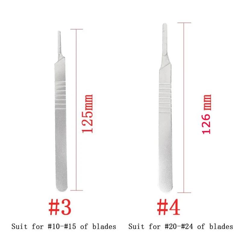 Хирургический скальпель из углеродистой стали с лезвиями и ручкой, скальпель, режущий инструмент своими руками, ремонт печатных плат, хирургический нож для животных, дропшиппинг, хирургический нож