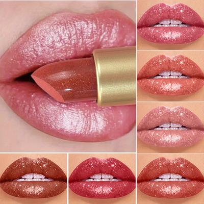 Губная помада Mermaid Sparkle Velvet- Металлический финиш, Долговечный блеск и глиттер, Идеальный подарок для женщин- Доступна в оранжевом, розовом, фиолетовом, красном цвете