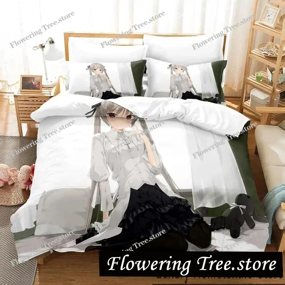 Аниме Yosuga No Sora Комплект постельного белья Мальчики Девочки Размер Twin Queen King Подушка Наволочка Постельное белье для мальчиков Взрослый Домашний текстильextile029963