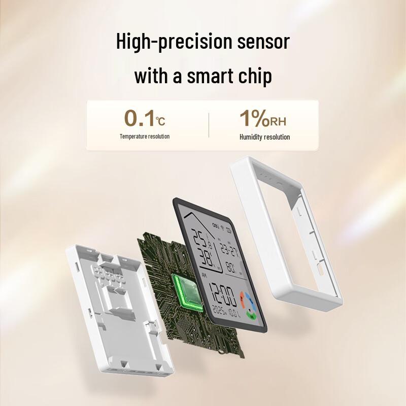 Deli Умный WiFi-монитор температуры и влажности для помещений и улицы
