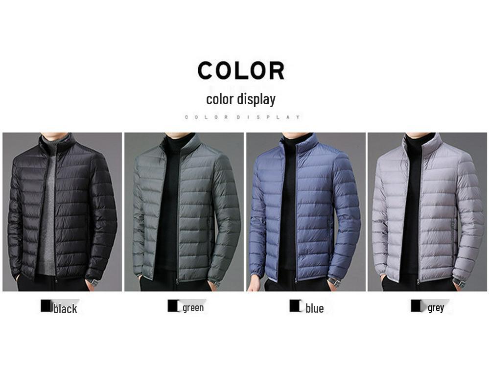 Мужская легкая пуховая куртка Woodpecker, зимняя, 2026, с воротником-стойкой, повседневная, теплая