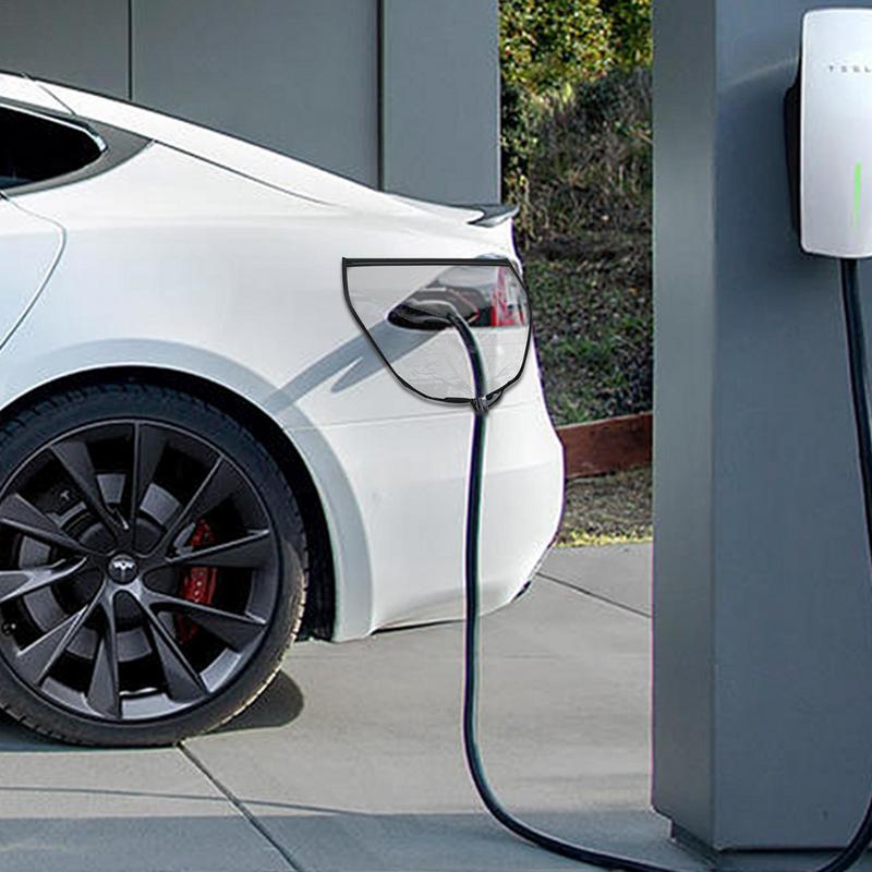 Чехол для зарядки электромобиля Магнитный Прозрачный для электромобиля Защитные крышки порта зарядки электромобиля Защита от любой погоды Подходит Автоаксессуары