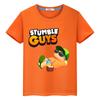 2025 Stumble Guys Print T-shirt Boys Pride Tshirt Casual Y2k One Piece Anime Tees Kawaii Short Tops Kids Clothes Girls