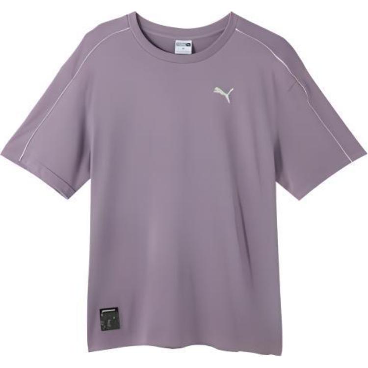 Puma Swxp Ur Shortsleeve Tee Fashion Comfortable Casual Round Neck Pullover Short Sleeve T-Shirt Unisex Tops Light-Purple 628487-30