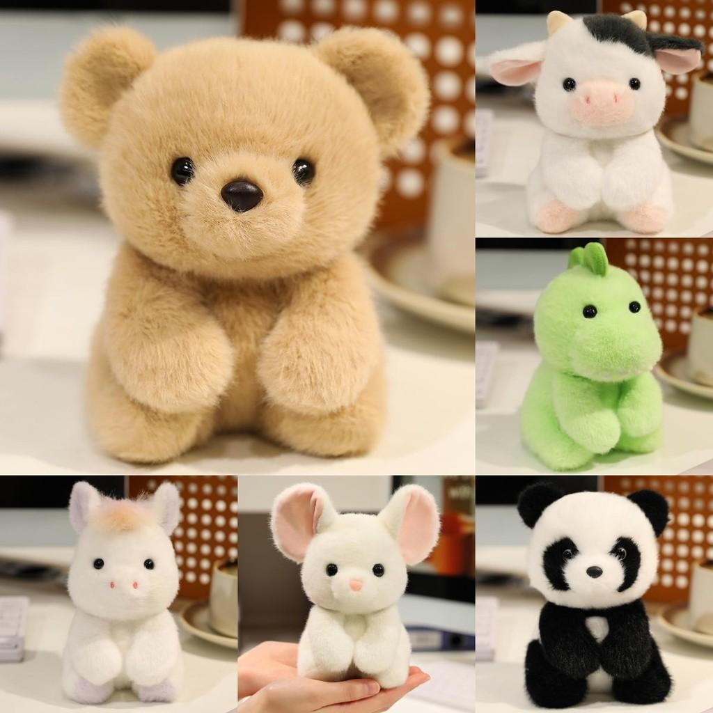 Плюшевая игрушка для детей с более милыми динозаврами, коровами, пони, пандами для декора спальни