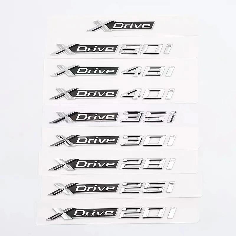 3D Новый Xdrive 20d 30d 35d 40d 50d 20i 25i 30i Автомобильный Значок на Крыло Наклейка на Багажник Для BMW X1 X3 X4 X5 X6 X7 Логотип Аксессуары