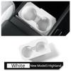 Rear Seat Water Cup Support Central Control Cup Holder for Tesla Model Y LAUNCH 2025/Model 3+ Highland Limiter Drink Coaster Pad