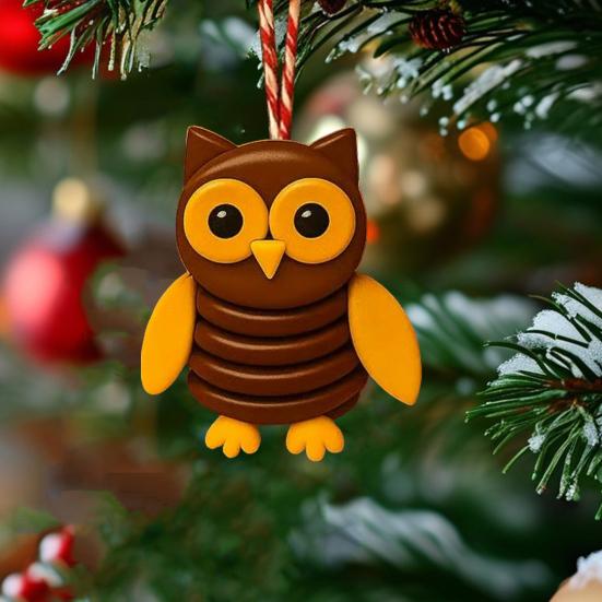 1 Набор Пуговичная Шотландская Корова Набор для Творчества Сделай Сам Ручная Работа Пуговица Кролик Сова Черепаха Енот Белка Фигурка Украшение для Дома Офиса Настольное Украшение