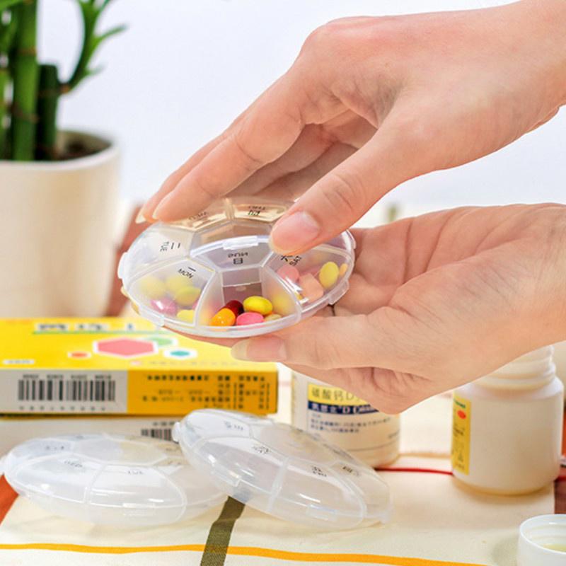 2 шт./лот 7 дней с неделей 7 отделений коробка мини портативный дозатор коробка ювелирные изделия медицина