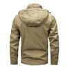Men's Solid Color Detachable Outdoor Workwear Casual Loose Zipper Pocket Long Sleeve Jacket