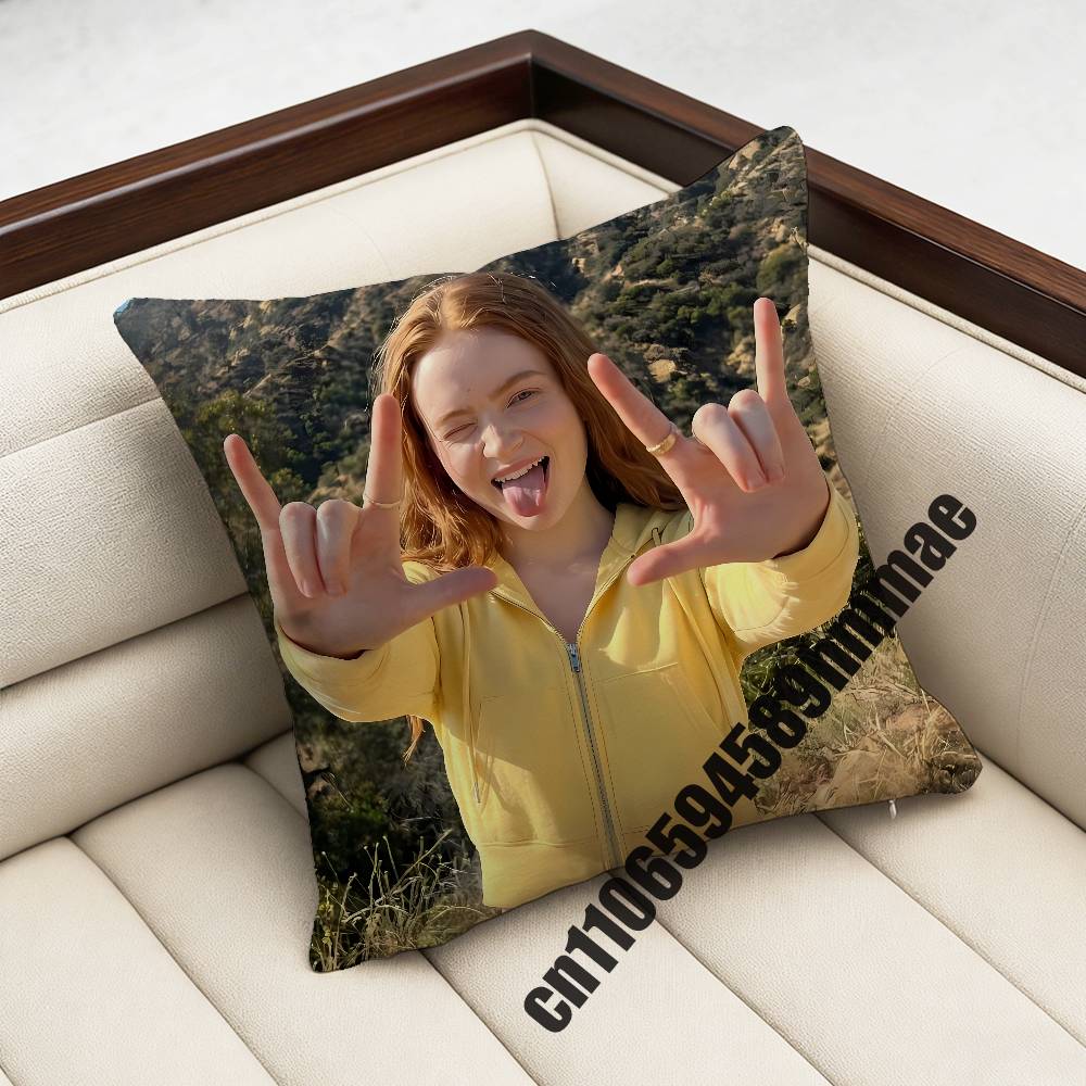 Для классной смешной наволочки на подушку-думку Sadie Sink xсм xсм Квадратная наволочка для подушки в спальню Чехол для подушки