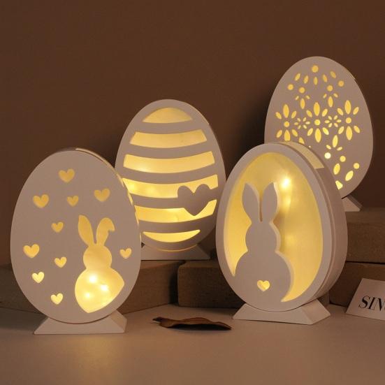 Набор из 6 пасхальных силиконовых форм для эпоксидной штукатурки, цемента, кролика, яйца, легко снимаемая гибкая смоляная форма для поделок своими руками