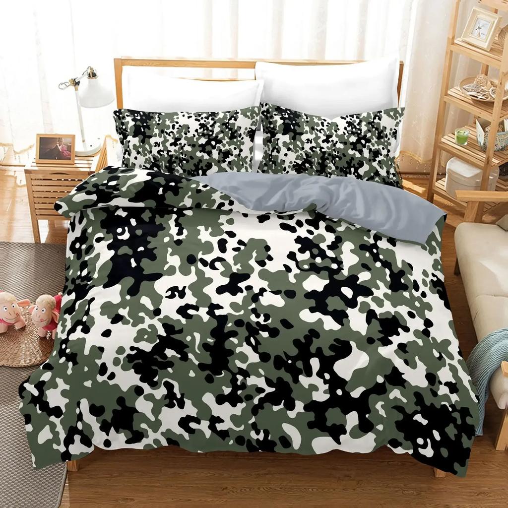Camo Camouflage Concept Concealment Comfortable Duvet Cover Pillowcase Bedding Set Children Bedroom Decoration Home Textile