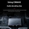 Алюминиевый USB-усилитель HiFi Аудиодекодеры Разрешение 24 бит Регулировка громкости Для аудиофилов Наушники Настольные установки