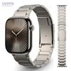 Титановый браслет для Apple Watch Ultra 3 Series 11 Ремешок для бизнеса для IWatch Series 11 10 9 8 7 6 5 4 Se3 44мм 45мм 49мм 46мм