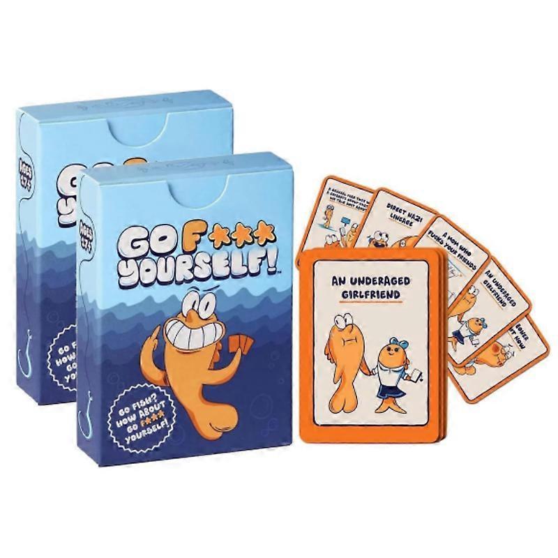 2pcs Funny Go Fish Card Game Hilarious Card Game for Home Party