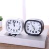 Square Round Small Alarm Clock Snooze Silent Sweeping Wake Up Table Clock Battery Powered Compact Portable Travel Alarm Clock