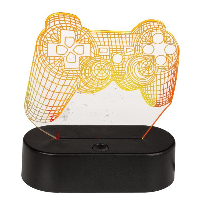 Lampka led pad do gier 3d dla gracza dotykowa zmieniające kolory nocna