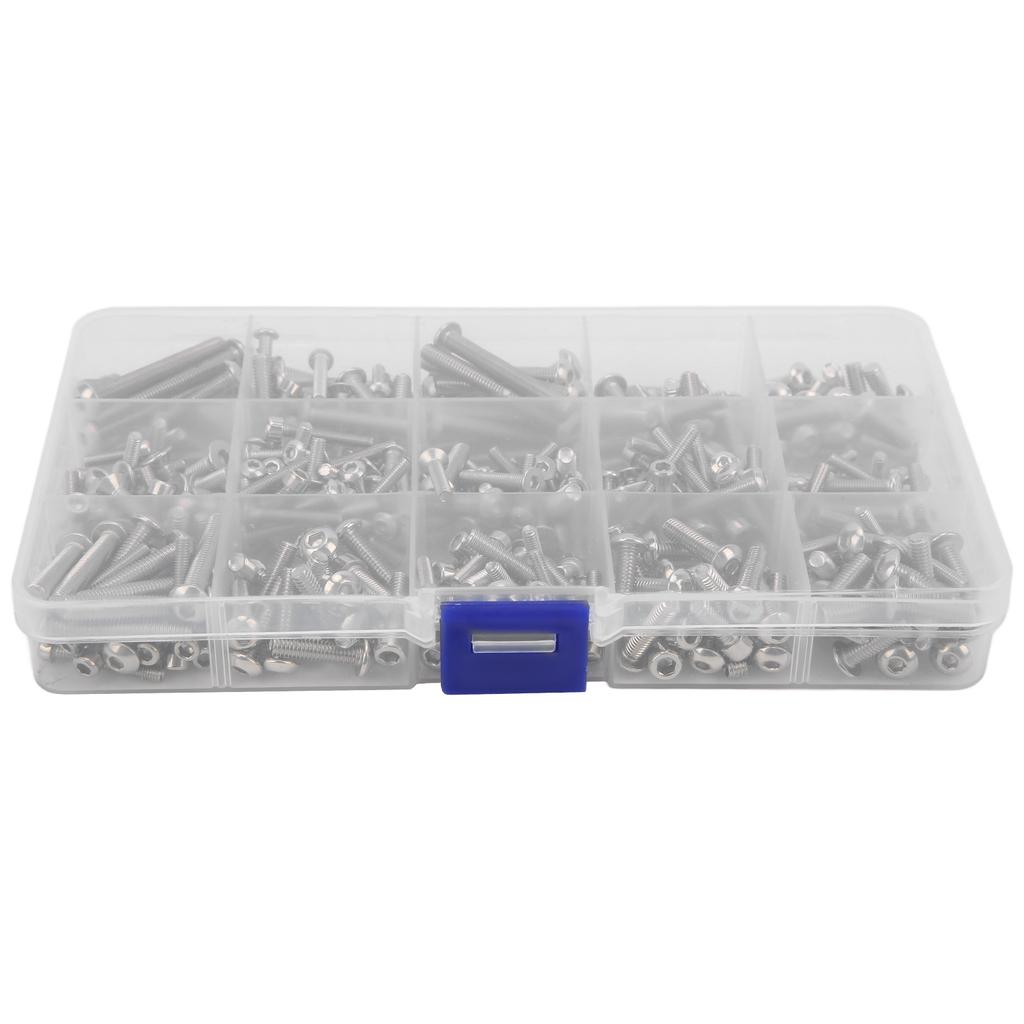 451pcs RC Car Stainless Steel Screws Kit Upgrade Screw Pack for Traxxas 15 RC Car