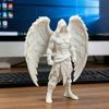 3D-печатная статуэтка Темного Ангела Готическая фигурка с капюшоном Детальный крылатый настольный декор