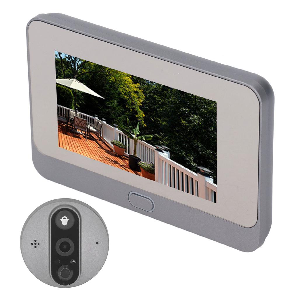 Интеллектуальный визуальный дверной звонок с экраном 4,3 дюйма, беспроводной HD-электронный визуальный дверной звонок для Tuya