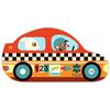 Пазл DJECO «Гоночная машина» с изображением гоночной машины и кролика. Идеально для возраста 3-4 лет, мальчиков и девочек, малышей, младенцев и дошкольников. Отличный