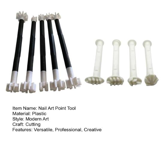 Набор инструментов для точечной росписи цветов, художественная штамп-ручка, набор для рисования нейл-арта, инструменты для штампинга граффити своими руками для начинающих