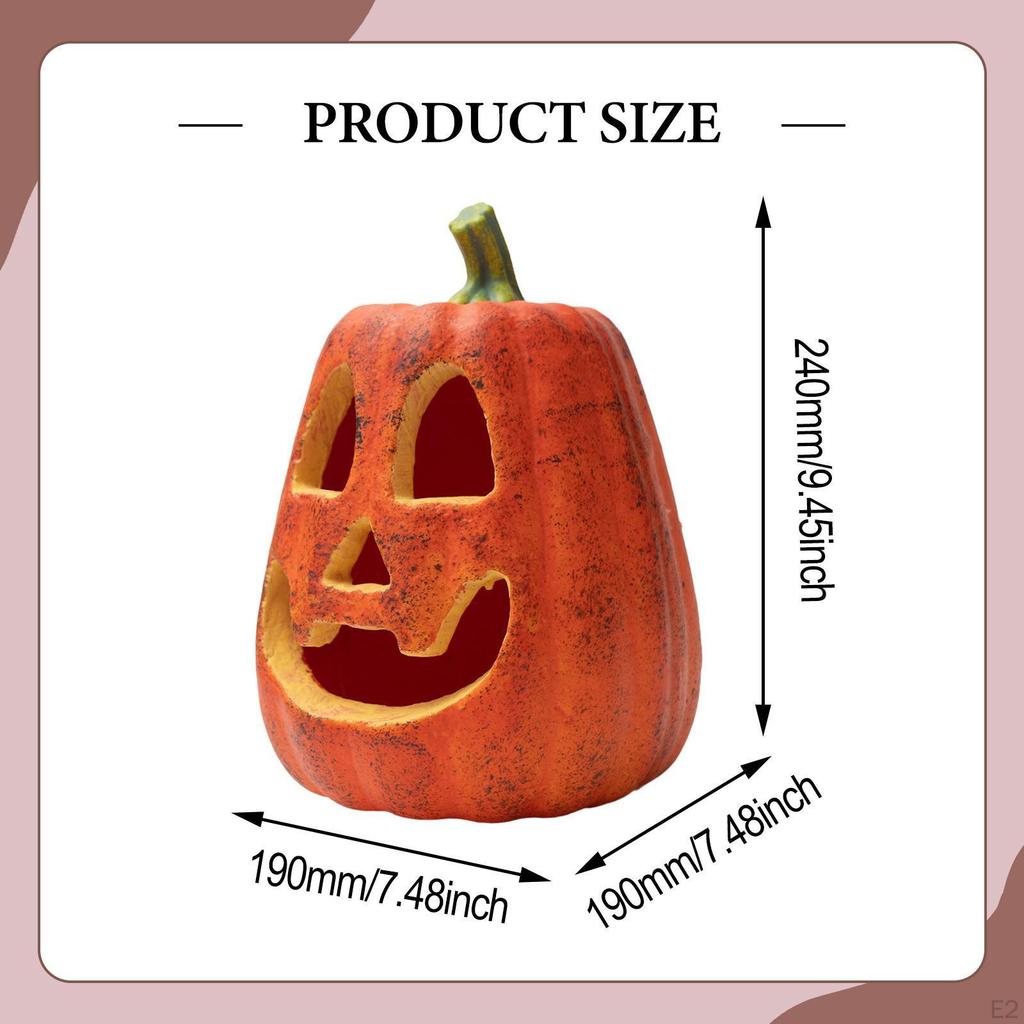 Хэллоуин Тыква Свет Декоративная Фигурка Декор Садовая Статуя Светодиодная Лампа для Крыльца