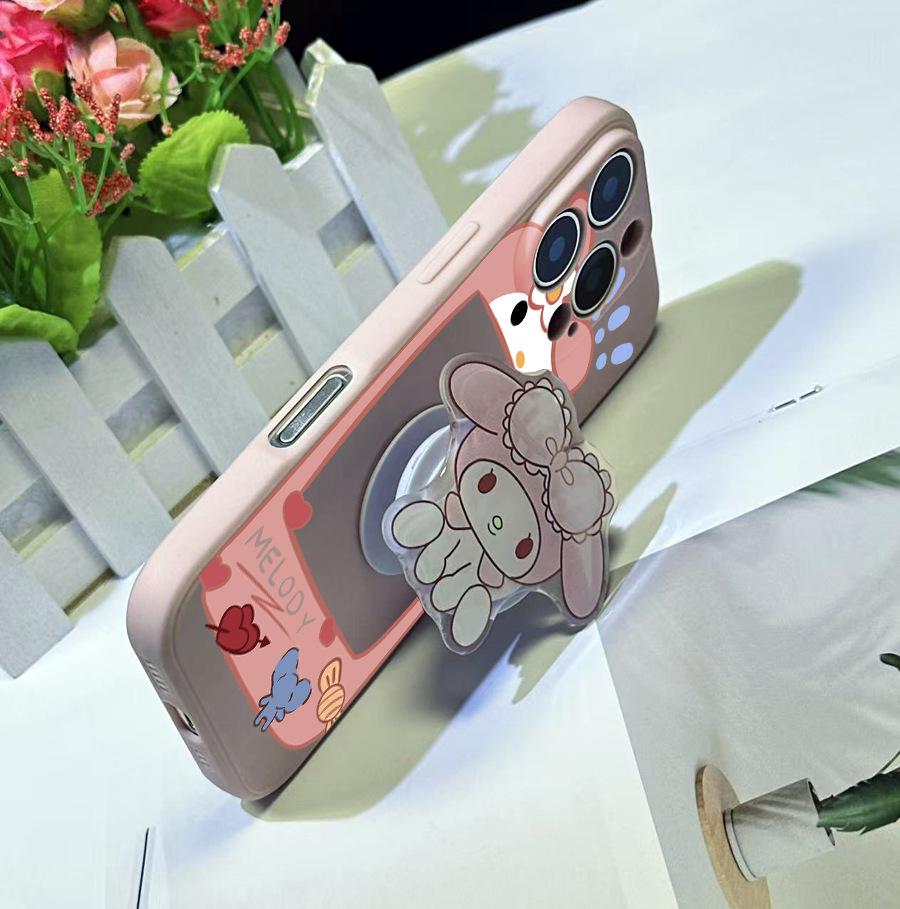 Розовый чехол-подставка с подушкой безопасности Sanrio KT для Apple 16